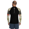 Lycra Rashguard Homme UV50+ NOIR SABLE ET COQUILLAGES - Couleurs Lagon