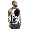 Lycra Rashguard Homme UV50+ NOIR SABLE ET COQUILLAGES - Couleurs Lagon
