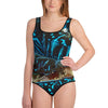 Maillot de Bain Pour Adolescente BLUE STOUP b - Couleurs Lagon