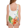Maillot de Bain Pour Adolescente FLORAL 1 - Couleurs Lagon