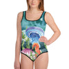 Maillot de Bain Pour Adolescente MARINE 1b - Couleurs Lagon
