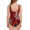 Maillot de Bain Pour Adolescente OURSIN CRAYON ROUGE - Couleurs Lagon