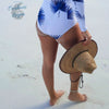 Monokini Combi Surf Manche Longue BLUEWAVE - Couleurs Lagon - bas de bikini avec chapeau
