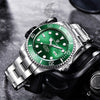 Montre Luxe Analogique Automatique à Quartz SUBMARINER INOX - Couleurs Lagon