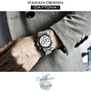 Montre Luxe Chronographe Analogique à Quartz DAYTONA INOX - Couleurs Lagon