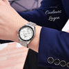 Montre Luxe Chronographe Analogique à Quartz SPEEDMASTER MoonWatch V4 - Couleurs Lagon