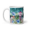 Mug Céramique Blanc Brillant ALGUES et MEDUSES - Couleurs Lagon