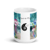 Mug Céramique Blanc Brillant ALGUES et MEDUSES - Couleurs Lagon