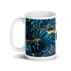 Mug Céramique Blanc Brillant BENITIER BLEU - Couleurs Lagon