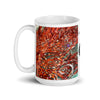 Mug Céramique Blanc Brillant GORGONES ROUGE - Couleurs Lagon