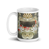 Mug Céramique Blanc Brillant SABLE et COQUILLAGES - Couleurs Lagon