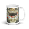 Mug Céramique Blanc Brillant SABLE et COQUILLAGES - Couleurs Lagon