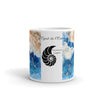 Mug Céramique Blanc Brillant TIE-DYE BLEU OUTREMER - Couleurs Lagon