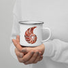 Mug émaillé 12oz COULEURS LAGON ROUGE GORGONES - Couleurs Lagon