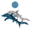 Peluche Réaliste Requin Marteau Bleu Pacific 100cm - Couleurs Lagon - vue arriere gauche