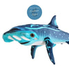 Peluche Réaliste Requin Marteau Bleu Pacific 100cm - Couleurs Lagon - avant gauche