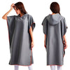 Poncho Peignoir microfibres grande taille - Couleurs Lagon