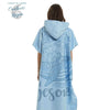 Poncho Peignoir microfibres grande taille - Couleurs Lagon