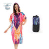 Poncho Peignoir microfibres grande taille BELIEVE IN - Couleurs Lagon