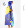 Poncho Peignoir microfibres grande taille BELIEVE IN - Couleurs Lagon