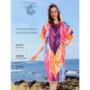 Poncho Peignoir microfibres grande taille BELIEVE IN - Couleurs Lagon