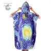 Poncho Peignoir microfibres grande taille BELIEVE IN - Couleurs Lagon