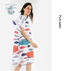 Poncho Peignoir microfibres grande taille BELIEVE IN - Couleurs Lagon