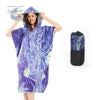 Poncho Peignoir microfibres grande taille BELIEVE IN - Couleurs Lagon