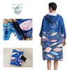 Poncho Peignoir microfibres grande taille FREEDOM ATTITUDE - Couleurs Lagon
