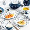 Porcelaine Céramique Haute Qualité Petit POISSON - Couleurs Lagon - service sur table