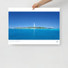 Poster Phare Amédée Nouvelle Calédonie Grand Format - Couleurs Lagon