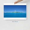 Poster Phare Amédée Nouvelle Calédonie Grand Format - Couleurs Lagon