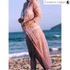 Robe de plage Longue Crochet SAIDA DE PRAIA - Couleurs Lagon