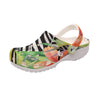 Sabots Hommes Crocs Noir Floral Hibiscus - Couleurs Lagon