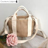 Sac Paille Bandoulière de Luxe Rothschild - Couleurs Lagon