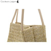 Sac Paille Beige Bandoulière - Couleurs Lagon