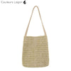 Sac Paille Kaki Bandoulière - Couleurs Lagon
