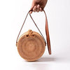 Sac Rotin Bandoulière Fermeture Boucle en Rotin - Couleurs Lagon