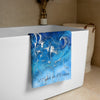 Serviette 30x60 PM3.3 MARBRE MARINE MEDUSE 2 - Couleurs Lagon