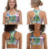 Shorty Surf AllSportAqua Femmes NAUTILE ALGUE et MEDUSE - Couleurs Lagon
