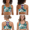 Shorty Surf AllSportAqua Femmes NAUTILE FLORAL2 - Couleurs Lagon