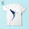 T-shirt Homme Baleine & Orque Aquarelle - Couleurs Lagon