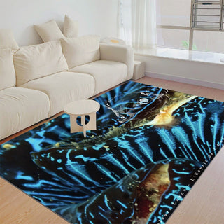 Tapis de sol épais rectangulaire pliable BENITIER BLEU - Couleurs Lagon
