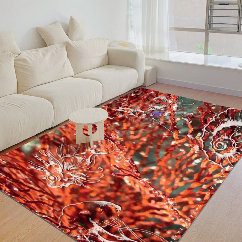 Tapis de sol épais rectangulaire pliable GORGONES ROUGE - Couleurs Lagon