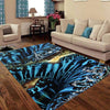 Tapis de sol rectangulaire pliable BENITIER BLEU - Couleurs Lagon