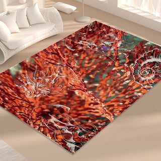 Tapis de sol rectangulaire pliable GORGONES ROUGE - Couleurs Lagon