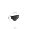 Vaisselle en porcelaine céramique Glaçage Craquelé BLEU LAGON - Couleurs Lagon - bol 290ml