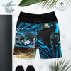 Yoga Short Taille Haute Bleu Bénitier FISH 1 poche - Couleurs Lagon
