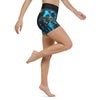 Yoga Short Taille Haute Bleu Bénitier FISH 1 poche - Couleurs Lagon