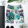 Yoga Shorts PF2-2 FLORAL 1 poche taille haute florale - Couleurs Lagon